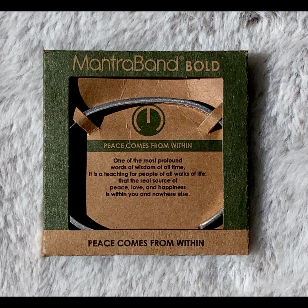 MantraBand Bold Bracelet: Peace Comes From Within - Picture 5 of 7